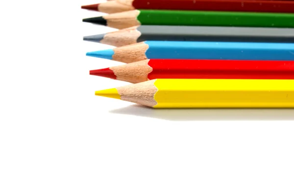 Colored pencils isolated — Stock Photo, Image