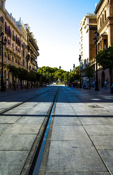 Die Allee der Verfassung in Sevilla, Spanien — Stockfoto