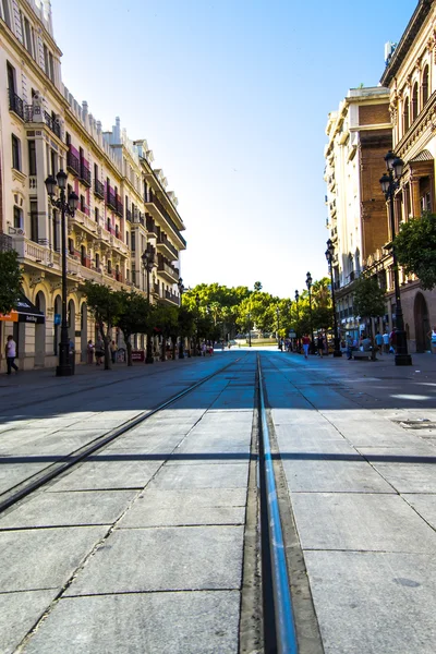 Constitution Avenue v Seville, Španělsko — Stock fotografie