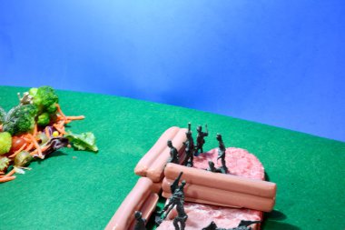 Beslenme savaş. Sebze ordusuna karşı ordu 