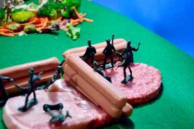 Beslenme savaş. Sebze ordusuna karşı ordu 