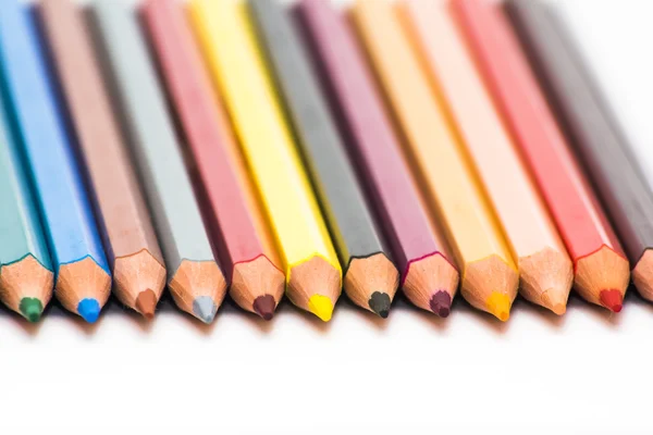 Colored pencils isolated — Stock Photo, Image