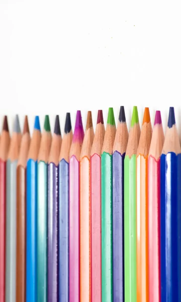 Colored pencils isolated — Stock Photo, Image