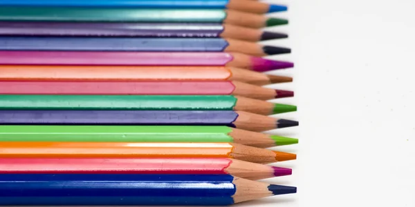 Colored pencils isolated — Stock Photo, Image