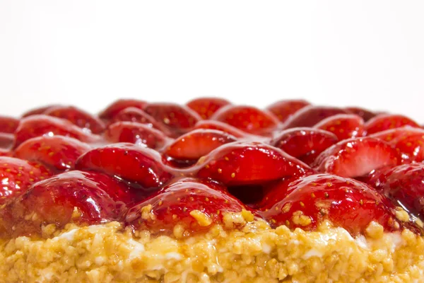 Badem ve krema ile Çilekli pasta