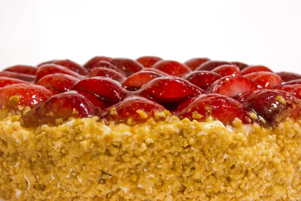 Badem ve krema ile Çilekli pasta