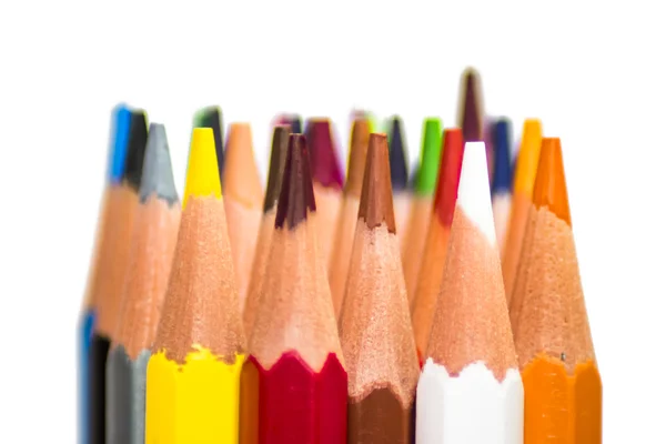 Colored pencils isolated Stock Image