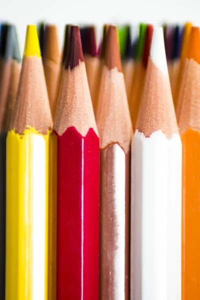 Colored pencils isolated Stock Picture