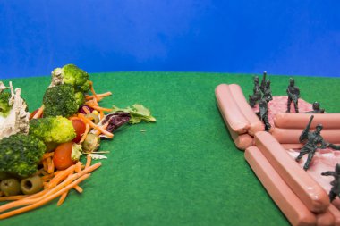 Beslenme savaş. Sebze ordusuna karşı ordu 