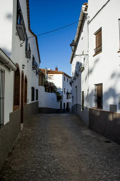 Aldeia Andaluzia Espanha Hora Verão — Fotografia de Stock