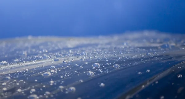 Gotas de lluvia en un paraguas —  Fotos de Stock