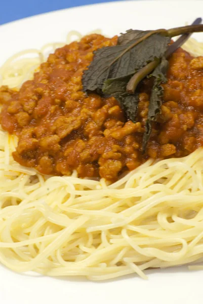 Spaghetti bolognese — Fotografie, imagine de stoc