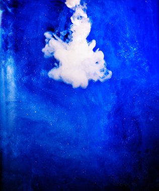 Renkli bir gökada taklit süt jet 