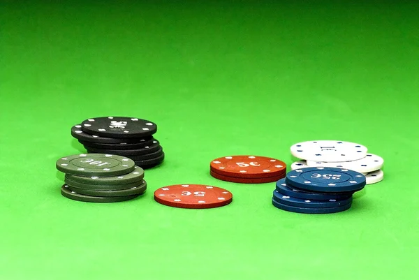 Poker Chips — Stockfoto