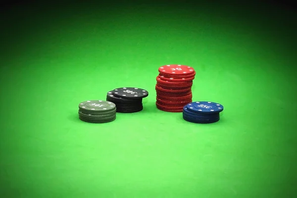 Fichas de Poker — Fotografia de Stock