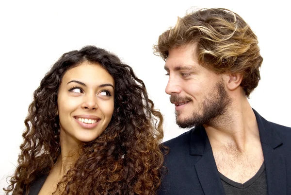 Hermoso retrato de una pareja amorosa — Foto de Stock