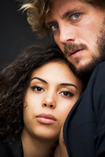 Beautiful portrait of a loving couple — Stock Photo, Image