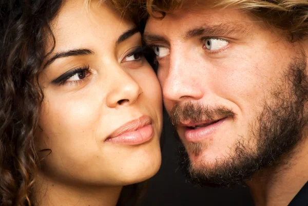 Beautiful portrait of a loving couple — Stock Photo, Image