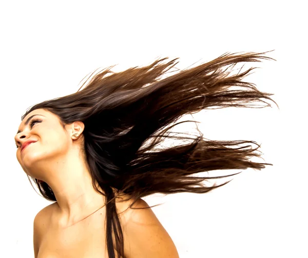 Beautiful  Woman Shaking Her Hair — Stock Photo, Image