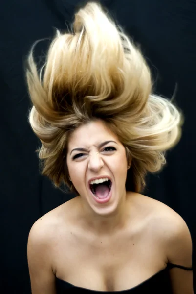 Beautiful  Woman Shaking Her Hair — Stock Photo, Image