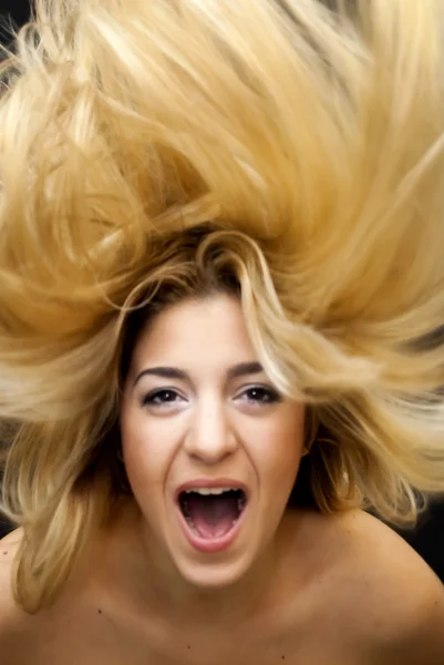 Beautiful  Woman Shaking Her Hair — Stock Photo, Image