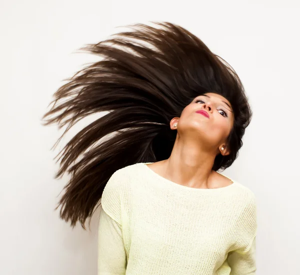 Beautiful  Woman Shaking Her Hair — Stock Photo, Image