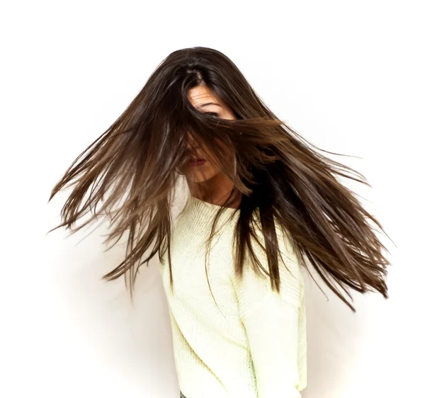 Beautiful  Woman Shaking Her Hair — Stock Photo, Image