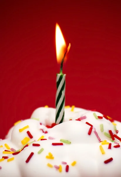 Verjaardagscupcake — Stockfoto