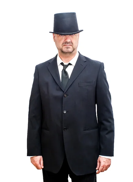 帽子を持ったビジネスマン — ストック写真