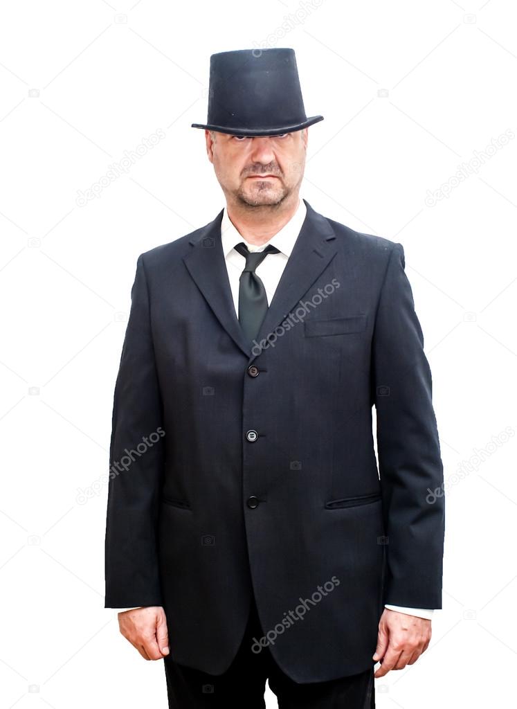 Businessman with a hat