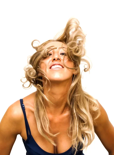 Beautiful  Woman Shaking Her Hair — Stock Photo, Image