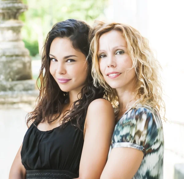 Portrait of Beautiful Young Woman and beautiful Middle Aged Woma — Stock Photo, Image