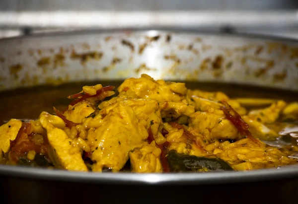 Schüssel Huhn mit Reis — Stockfoto