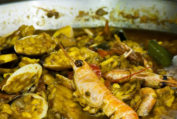 Arroz con cocina marinera — Foto de Stock