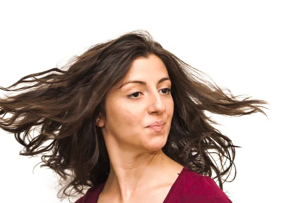 Beautiful  Woman Shaking Her Hair — Stock Photo, Image