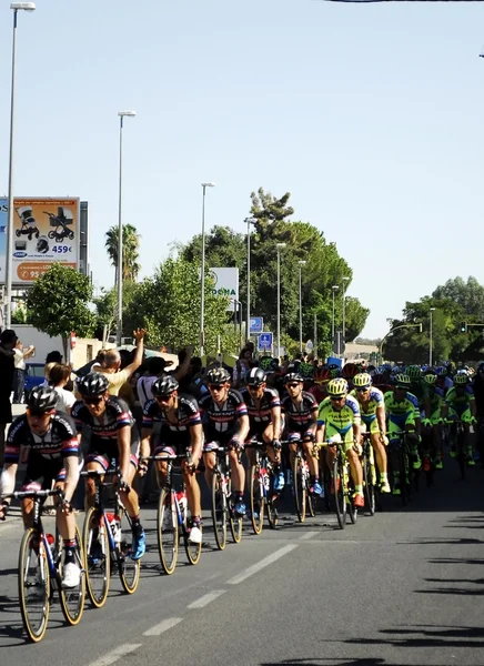 Runners bike nel campionato del Tour of Spain — Foto Stock