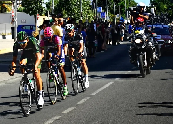 Bicicleta de corredores en el campeonato del Tour de España — Foto de Stock