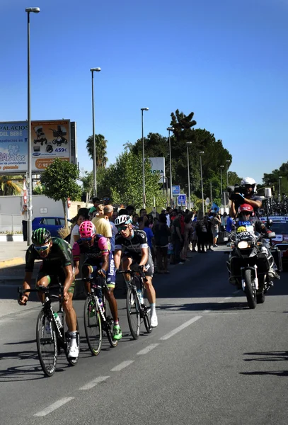 Corredores de bicicleta no campeonato da Volta à Espanha — Fotografia de Stock