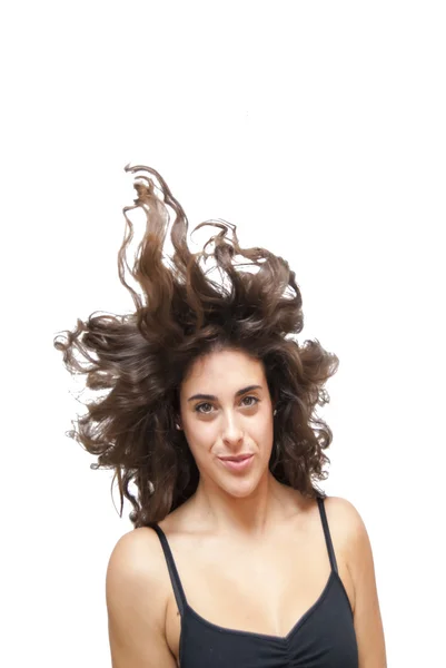 Beautiful  Woman Shaking Her Hair — Stock Photo, Image