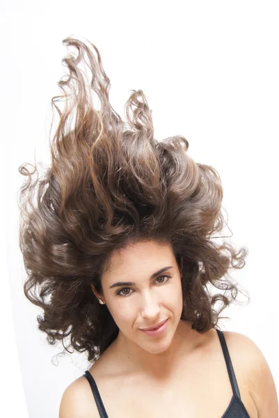 Beautiful  Woman Shaking Her Hair — Stock Photo, Image