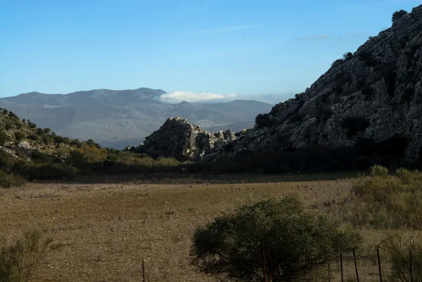 Paisagem de montanha com grande vista panorâmica — Fotografia de Stock