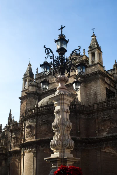 Detail van de kathedraal van Sevilla in Spanje — Stockfoto