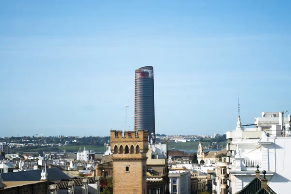 Sky Line město Sevilla Andalusie, Španělsko — Stock fotografie