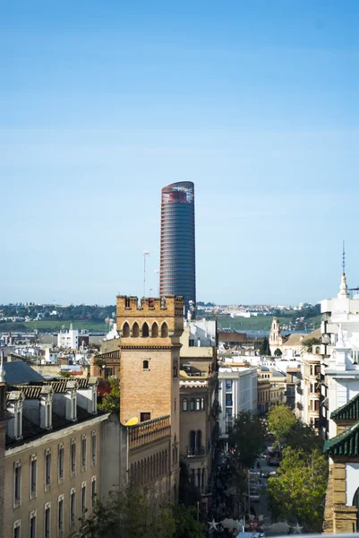 Gökyüzü hat Sevilla şehir Endülüs, İspanya — Stok fotoğraf