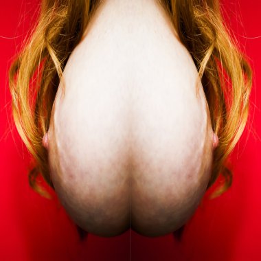 Hakkında soyut fantezi çıplak bir kadın