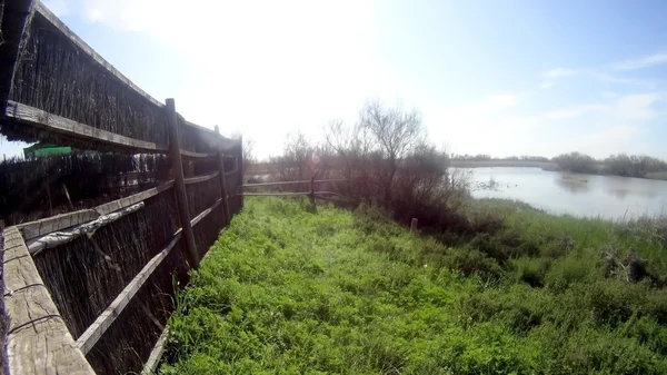 Panoramisch uitzicht op een meer — Stockfoto