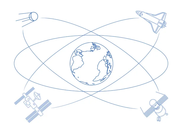 Logo for International Day of Human Space Flight — Stock Vector