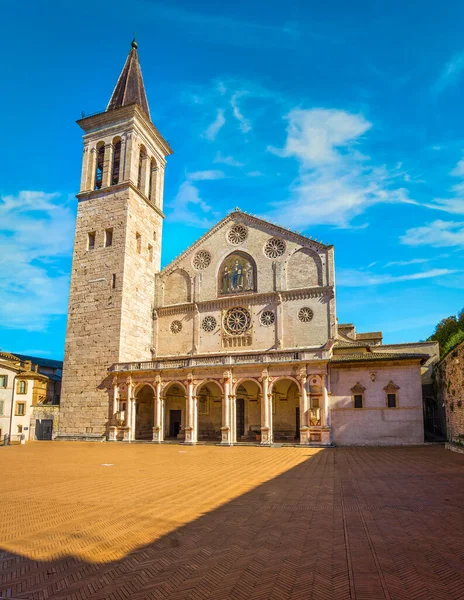 Spoleto Santa Maria Assunta Lub Katedra Marii Duomo Perugia Umbria — Zdjęcie stockowe