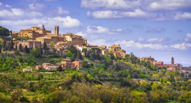 Montepulciano İtalyan ortaçağ köyü. Siena, Toskana İtalya Avrupa.