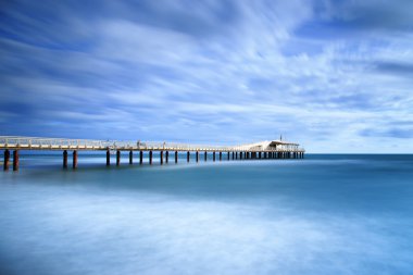 Pier yumuşak su uzun pozlama lido camaiore versilia Toskana ita